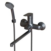 {{photo.Alt || photo.Description || 'Смеситель для ванны и раковины 35k MIXLINE МЛ14-02 (ML14-02GR) ГРАФИТ'}}