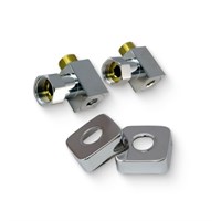 Комплект уголков Grota 1/2х3/4 SMART квадр. с экцентриком и отражателем, хром 886059