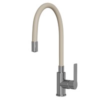 {{photo.Alt || photo.Description || 'Смеситель для кухни 35к MIXLINE ML35-095 гибкий излив, б/отв, боковая, бежевый'}}