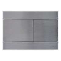 Кнопка смыва WAVE SS04-2, САТИН, прямоугольная, НЕРЖ, для МEХАНИКИ 557071