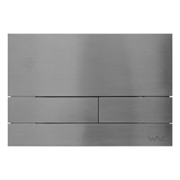 Кнопка смыва WAVE SS04AV, САТИН, прямоугольная, НЕРЖ, для МEХАНИКИ 557076