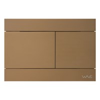 Кнопка смыва WAVE SS06-2, БРОНЗА МАТОВАЯ, прямоугольная, НЕРЖ, для МEХАНИКИ 557074