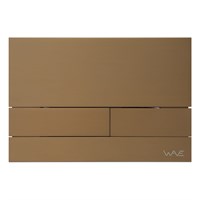 Кнопка смыва WAVE SS06AV, БРОНЗА МАТОВАЯ, прямоугольная, НЕРЖ, для МEХАНИКИ 557079