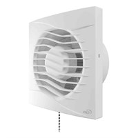 Вентилятор вытяжной  REST 5S C D125 с обратным клапаном,антимоскит сеткой и тяговым выключателем ERA 558061