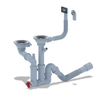 {{photo.Alt || photo.Description || 'Сифон 3 1/2*40 Ani двойной, смещ,с носиком,гиб.круг.и прям.пер,с гофрой 40*40/50 F7500SA15 АНИ пласт'}}