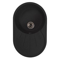 {{photo.Alt || photo.Description || 'Мойка ML-GMS105 СТАНДАРТ овальная с крылом, черный (308), 740*460*190мм'}}