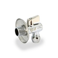 Кран 10х1/2' шаровой с фильтром для смесителя с трубками 878868