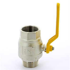 Кран НВ 2' газовый полный проход ручка стальная LONDON 885906