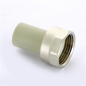 Муфта сварка-В  20х3/4' с накидной гайкой, цельный PPR корпус 869163