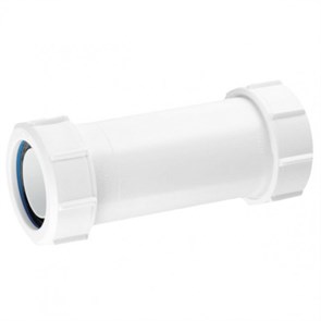Муфта удлиненная компрессионная Ду=32ммхДу=32мм; цвет-белый 873216