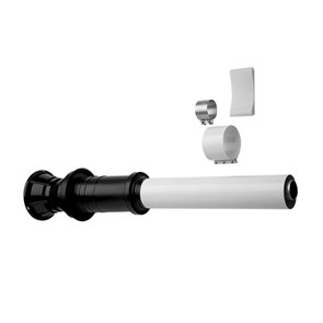 Наконечник вертикальный для коаксиальной трубы полипропиленовый, диам. 80/125 мм 883387