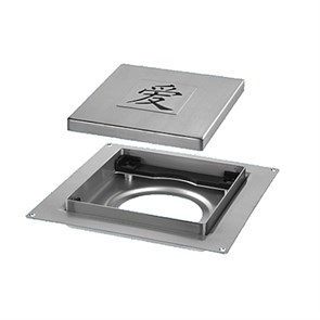 Насадка сливная (L150ммх150мм, нержавейка 304, дизайн 