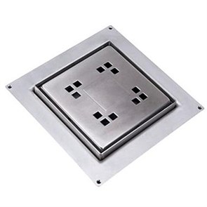 Насадка сливная (L150ммх150мм, нержавейка 304, дизайн 