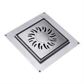 Насадка сливная (L150ммх150мм, нержавейка 304, дизайн 