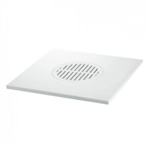 Насадка сливная (L150ммх150мм, пластик) с решёткой; цвет-белый. Для изделий MRFG1, MRFG2! 876983