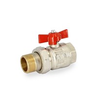 Кран НВ 1' бабочка IDEAL с разъемным соединением 870174