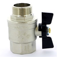 Кран НВ 1'1/4 бабочка OREGON серия 307 полный проход 866597