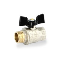 Кран НВ 3/4' бабочка OREGON серия 307 полный проход 871931