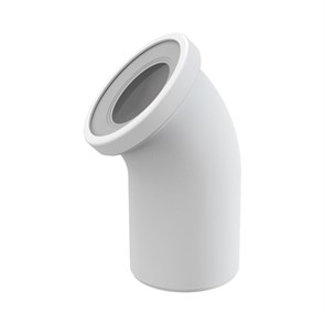 Отвод Alcaplast для унитаза 110 х 110 мм под углом 45 гр 881479