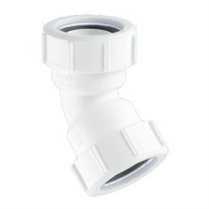 Отвод на 135° компрессионный Ду=50ммхДу=50мм; цвет-белый 884672