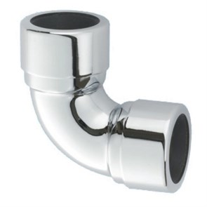 Отвод на 90° латунный компрессионный Ду=40ммхДу=40мм; цвет-хром 878321