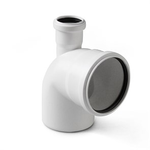 Отвод с выходом прямой Pro Aqua Stilte Белый 110x50/87,5 871718