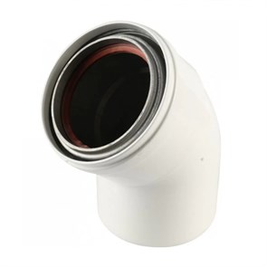 Отвод эмалированный 90' для труб с изоляцией, диам. 80/100 мм 883643