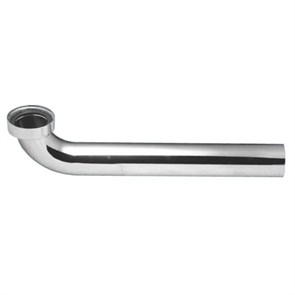 Отводная труба (L285мм) под 90° латунная; вход 1 1/4