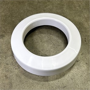 Отражатель круглый D=170 мм под 110 мм трубу, белый 886320