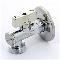 Кран НН 1/2'х3/4' угловой MIAMI, фильтром и розеткой из нерж. стали, для подкл. стирал.машин 886851