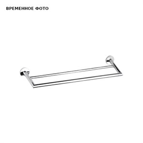 Полотенцедержатель Remer Guest 60 см, двойной, чёрный матовый 857371