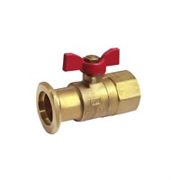 Кран с фланцем для подключения циркуляц.насоса 1