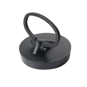 Пробка полимерная с круглым держателем под сливную решётку D70/85/113мм; цвет-чёрный 878564