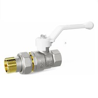 Кран шаровой Pride В 1/2 Американка 47.15.В-ГШ.Р латунь рычаг белый 859477