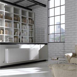 Радиатор TESI 2, H 300 мм, 8 секций, подкл. 02 (1/2