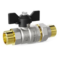 Кран шаровой Pride Н 3/4 Американка 47.20.Н-ГШ.Б латунь бабочка 874914