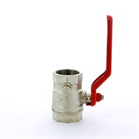 Кран шаровой ВВ 1'1/4 с заглушкой 1/4' и дренажным вентилем, ручка 874200