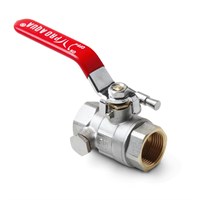 Кран шаровой полнопроходной с дренажом и воздухоотводчиком ВВ 3/4