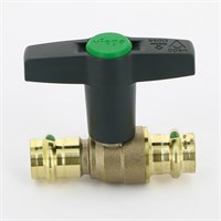 Кран шаровой пресс 18 бронза SC-Contur, высокая Т-ручка, EASYTOP 884788