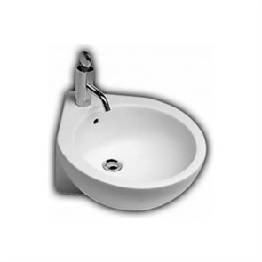 Раковина подвесная Hatria You&Me угловая 46х46 см, крепление чаши слева, 1 отв. для смесителя 886825