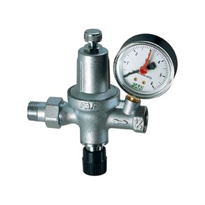 Редуктор давления хромированный автоматический с манометром 1/2