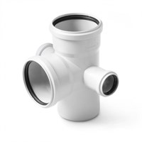 Крестовина 2-х плоскостная Pro Aqua Stilte белая 110x 50x 50x110/87,5 885148