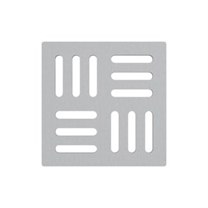 Решетка для cливных трапов 102 x102 мм, нерж.сталь 859367