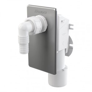 Сифон APS3 для стиральной машины под штукатурку 50 х 23/20 мм, нерж. cталь 876919