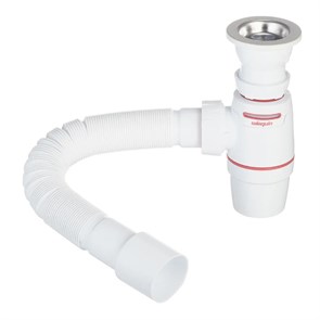 Сифон WIRQUIN NEO AIR с выпуском 1½ х 40 мм и с гофротрубой L800 мм, 40х40/50 мм 881624