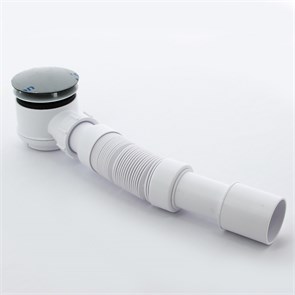 Сифон бутылочный для поддона 50-75 мм с вып., высота трапа 65 мм, выход 40/50 мм, хром 885212