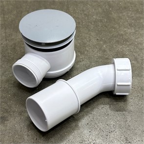 Сифон бутылочный для поддона слив 50-75 мм, высота 65 мм, выход 40/50 мм, хром 857761