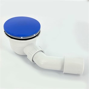 Сифон бутылочный для поддона слив 90-100 мм с пласт. выпуском, высота 82 мм, выход 40/50 мм, хром 858729