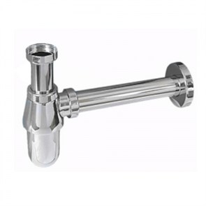 Сифон бутылочный латунный без выпуска (1 1/4