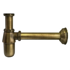 Сифон бутылочный латунный без выпуска (1 1/4